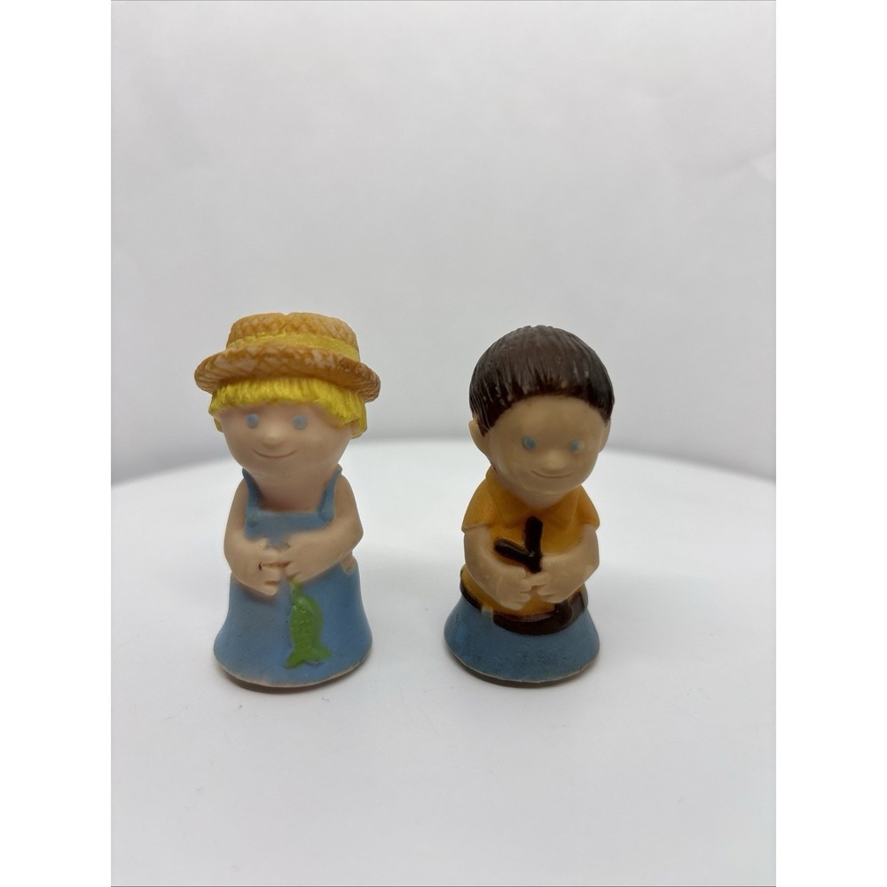 Vintage Evenflo Rafties Bath Toy Huck‎ Finn Figure Rubber 70's Huckleberry EUC